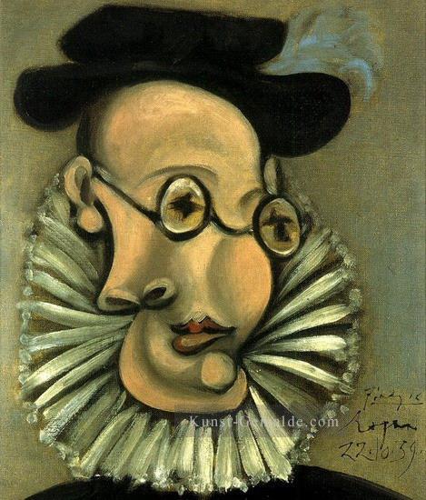 Porträt Jaime Sabartes en Grand d Espagne 1939 Kubismus Pablo Picasso Ölgemälde